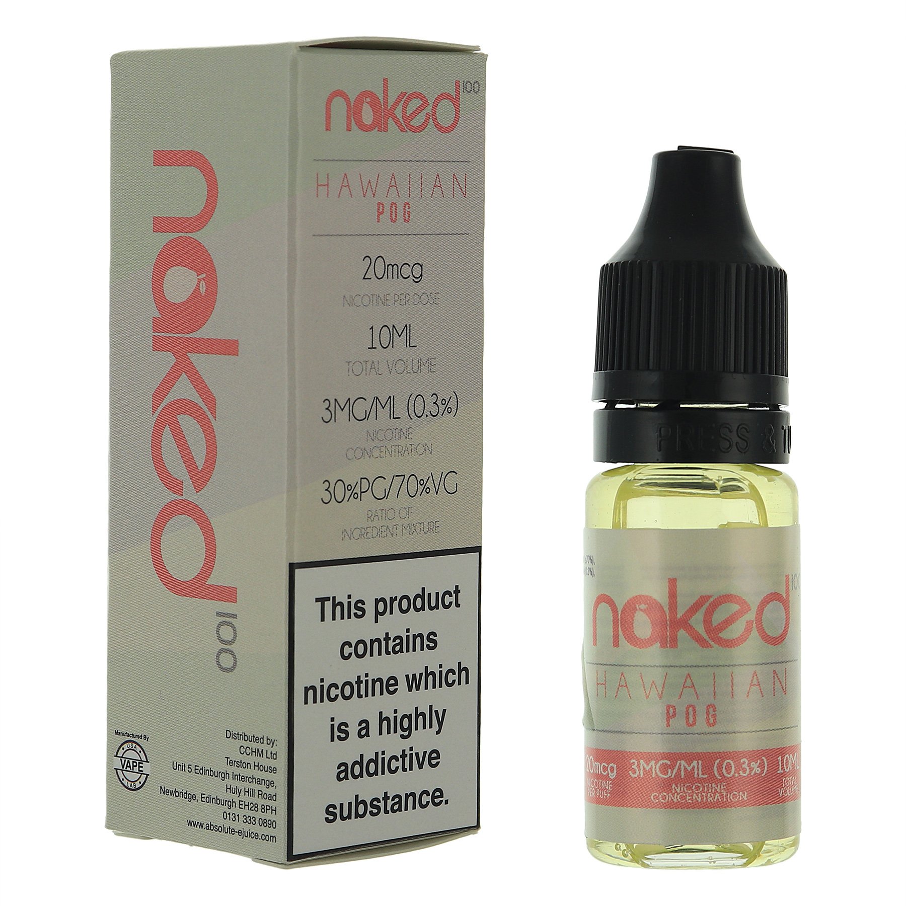 Hawaiian Pog By Naked E Liquid Ml Bottles