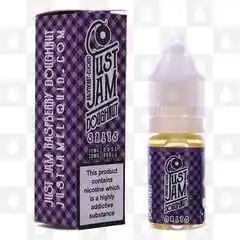 Raspberry Doughnut Salts by Just Jam E Liquid | 10ml Bottles, Nicotine Strength: NS 10mg, Size: 10ml (1x10ml)