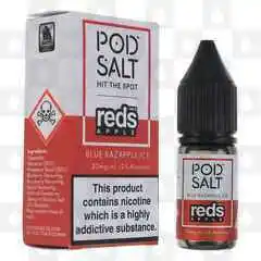 Blue Razapple Ice | Reds Apple by Pod Salt E Liquid | 10ml Bottles, Strength & Size: 10mg • 10ml