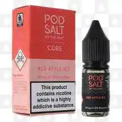 Red Apple Ice by Pod Salt E Liquid | Nic Salt, Strength & Size: 11mg • 10ml