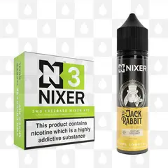 Custard Doughnut by Jack Rabbit x Nixer E Liquid | 60ml Long Fill, Nicotine Type: Nicotine Free, Strength & Size: 0mg • 60ml • Inc. Shots (50/50)