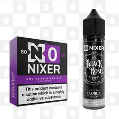 Carmilla by Black Rose Elixirs x Nixer E Liquid | 60ml Long Fill, Nicotine Type: Nicotine Free, Strength & Size: 0mg • 60ml • Inc. Shots (50/50)