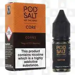 Coffee by Pod Salt E Liquid | 10ml Nic Salt, Strength & Size: 11mg • 10ml
