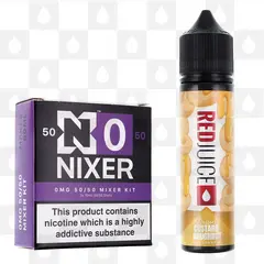Custard Doughnut | Desserts by RedJuice E Liquid | 60ml Long Fill, Nicotine Type: Nicotine Free, Strength & Size: 0mg • 60ml • Inc. Shots (50/50)