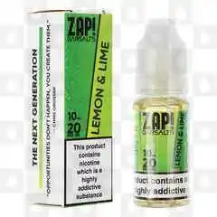 Lemon Lime by Zap Bar Salts E Liquid | 10ml Bottles, Strength & Size: 20mg • 10ml • Out Of Date