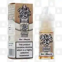 Creamy Cookie by Wick Liq Bar Juice E Liquid | 10ml Nic Salt, Strength & Size: 05mg • 10ml