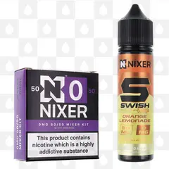 Orange Lemonade by Swish E Liquid | 60ml Longfill, Nicotine Type: Nicotine Free, Strength & Size: 0mg • 60ml • Inc. Shots (50/50)