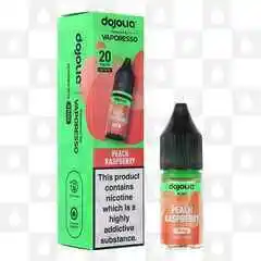 Peach Raspberry by Dojoliq | Vaporesso E Liquid | 10ml Nic Salt, Strength & Size: 10mg • 10ml