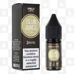 Vanilla Latte by Club Juice 50/50 E Liquid | 10ml Bottles, Strength & Size: 03mg • 10ml