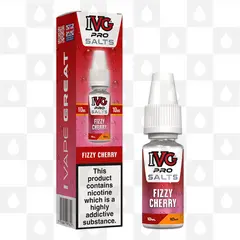 Fizzy Cherry by IVG Pro E Liquid | 10ml Nic Salt, Strength & Size: 10mg • 10ml