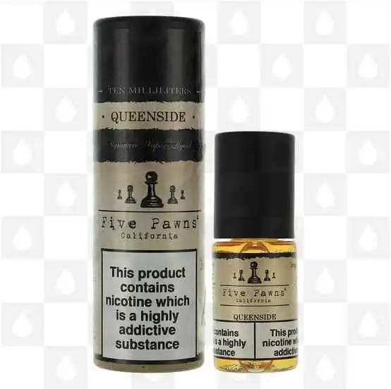 Queenside by Five Pawns E Liquid | 10ml Bottles, Nicotine Strength: 6mg, Size: 10ml (1x10ml)