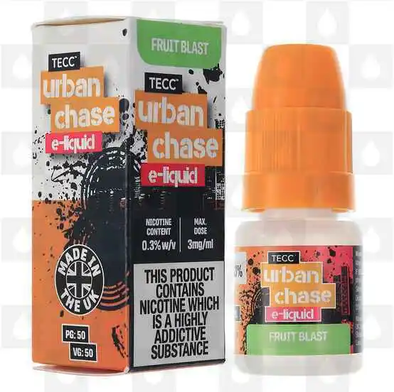 Fruit Blast by Urban Chase E Liquid 10ml Bottles, Nicotine Strength: 3mg, Size: 10ml (1x10ml)