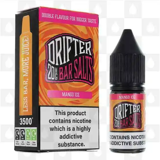 Mango Ice | Bar Salts by Drifter E Liquid | Nic Salt, Strength & Size: 10mg • 10ml
