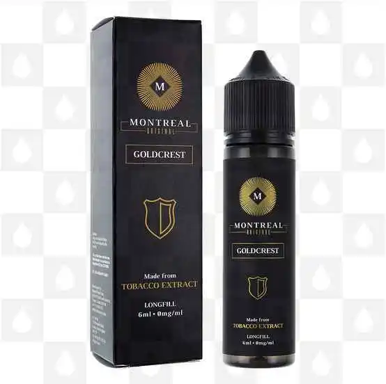 Goldcrest by Montreal Original E Liquid | 06ml Longfill, Nicotine Type: Regular Nicotine, Strength & Size: 03mg • Makes 56ml • Inc. Shots