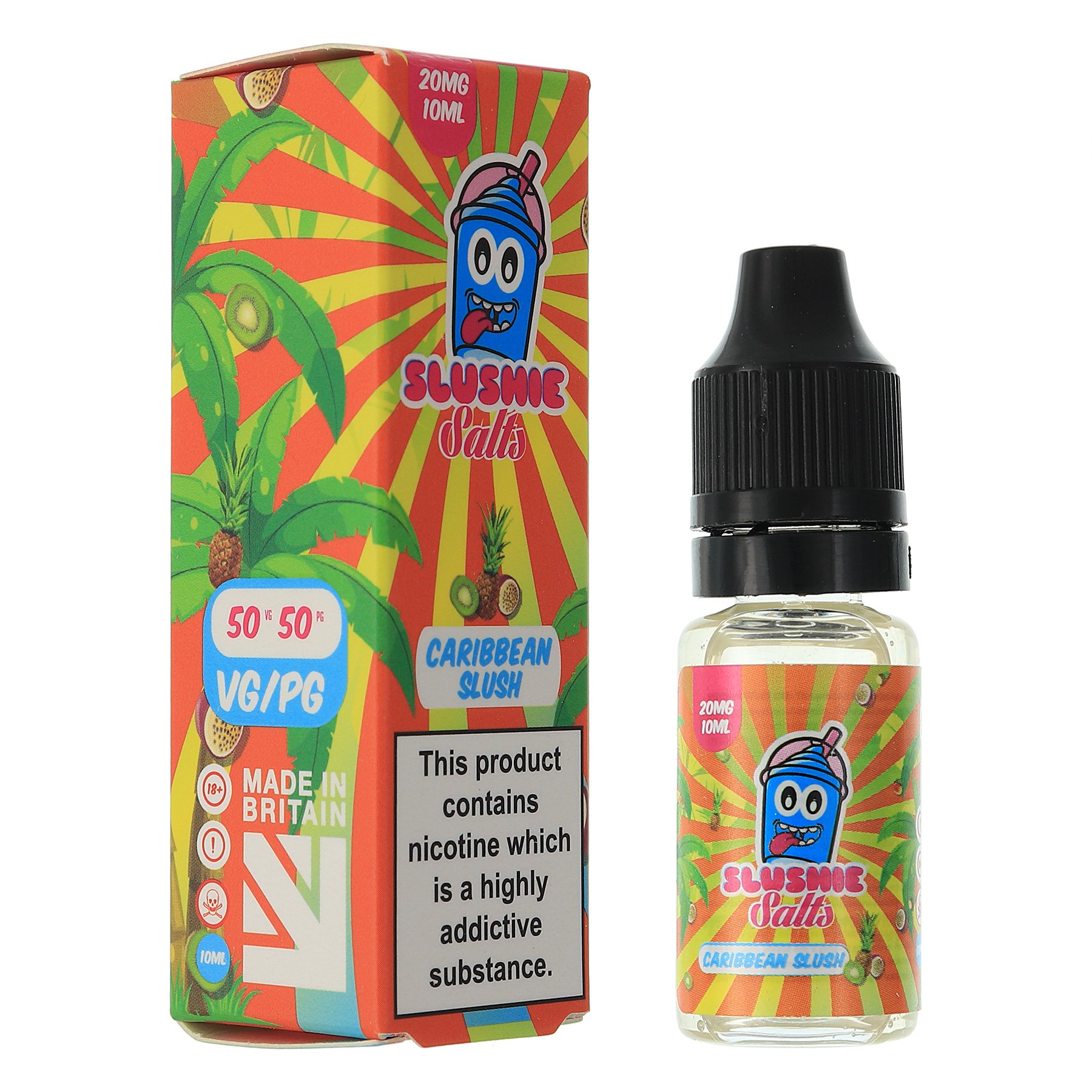 Caribbean Slush Nic Salt By Slushie E Liquid 10ml Bottles 9288