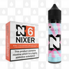 Bubblegum by Nixer E Liquid | 60ml Long Fill | Mixer Kit, Nicotine Type: Regular Nicotine, Strength & Size: 6mg • 60ml • Inc. Shots (70/30)