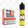 Lemon Tart by Nixer E Liquid | 60ml Long Fill | Mixer Kit, Nicotine Type: Regular Nicotine, Strength & Size: 6mg • 60ml • Inc. Shots (70/30)