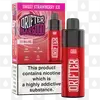 Drifter Bar 6000 | 6000 Puff | Pre-Filled Vape Kit (V1), Battery Type: V1, Strength & Puff Count: 20mg • 6000 Puffs, Flavour: Sweet Strawberry Ice