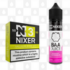 Raspberry Watermelon by Baa Juice x Nixer E Liquid | 60ml Long Fill, Nicotine Type: Regular Nicotine, Strength & Size: 03mg • 60ml • Inc Shots (50/50)