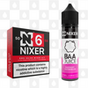 Raspberry Watermelon by Baa Juice x Nixer E Liquid | 60ml Long Fill, Nicotine Type: Regular Nicotine, Strength & Size: 06mg • 60ml • Inc Shots (50/50)
