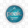 Spearmint by Peak | Nicotine Pouches, Strength & Size: 20 x 04mg Pouches