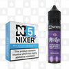 Blackcurrant by Mix Labs x Nixer E Liquid | 60ml Long Fill, Nicotine Type: Nicotine Salt, Strength & Size: 05mg Ice Salt • 60ml • Inc Shots (50/50)