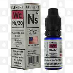 Watermelon Chill by Element NS20 E Liquid | 10ml Bottles, Nicotine Strength: NS 10mg, Size: 10ml (1x10ml)