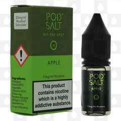 Apple Nicotine Salt by Pod Salt E Liquid | 10ml Bottles, Nicotine Strength: 11mg (20mg) Nic Salt, Size: 10ml