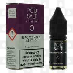 Blackcurrant Menthol Nicotine Salt by Pod Salt E Liquid | 10ml Bottles, Nicotine Strength: 20mg (36mg) Nic Salt, Size: 10ml