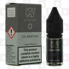 Ice Menthol Nicotine Salt by Pod Salt E Liquid | 10ml Bottles, Nicotine Strength: 20mg (36mg) Nic Salt, Size: 10ml