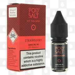 Strawberry Nicotine Salt by Pod Salt E Liquid | 10ml Bottles, Nicotine Strength: 20mg (36mg) Nic Salt, Size: 10ml