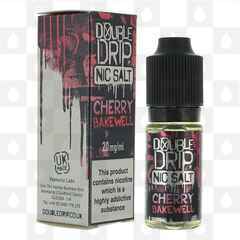 Cherry Bakewell Nic Salt by Double Drip E Liquid | 10ml Bottles, Nicotine Strength: NS 20mg, Size: 10ml (1x10ml)