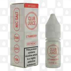 Strawberry Nic Salt by Club Juice E Liquid | 10ml Bottles, Strength & Size: 20mg • 10ml