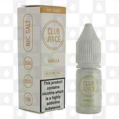 Vanilla Nic Salt by Club Juice E Liquid | 10ml Bottles, Strength & Size: 10mg • 10ml