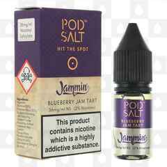 Blueberry Jam Tart​ | Jammin​ by Pod Salt E Liquid | 10ml Bottles, Nicotine Strength: 20mg