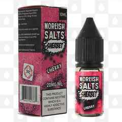 Cherry | Sherbet by Moreish Salts E Liquid | 10ml Bottles, Nicotine Strength: NS 20mg, Size: 10ml (1x10ml)