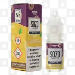 Grape Pineapple Nic Salt by SQZD Fruit Co E Liquid | 10ml Bottles, Nicotine Strength: NS 20mg, Size: 10ml (1x10ml)