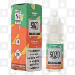 Mango Lime Nic Salt by SQZD Fruit Co E Liquid | 10ml Bottles, Strength & Size: 10mg • 10ml