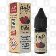 Mixed Berries Nic Salt by Frukt Cyder E Liquid | 10ml Bottles, Nicotine Strength: NS 20mg, Size: 10ml (1x10ml)