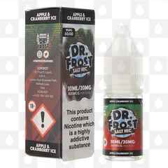 Apple & Cranberry Ice Nic Salt by Dr. Frost E Liquid | 10ml Bottles, Strength & Size: 20mg • 10ml