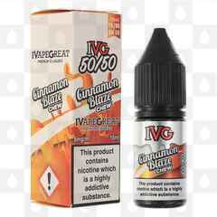 Cinnamon Blaze Chew 50/50 by IVG E Liquid | 10ml Bottles, Strength & Size: 12mg • 10ml • Out Of Date