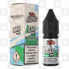 Iced Mint 50/50 by IVG E Liquid | 10ml Bottles, Strength & Size: 06mg • 10ml • Out Of Date