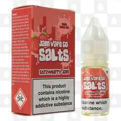 Strawberry Nic Salt by Jam Vape Co E Liquid | 10ml Bottles, Nicotine Strength: 10mg - OOD, Size: 10ml (1x10ml)