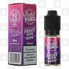 Fruit Bomb 50/50 by Pocket Fuel E Liquid | 10ml Bottles, Nicotine Strength: 6mg, Size: 10ml (1x10ml)