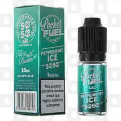 Peppermint Ice 50/50 by Pocket Fuel E Liquid | 10ml Bottles, Nicotine Strength: 6mg, Size: 10ml (1x10ml)