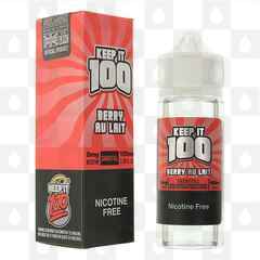 Berry Au Lait by KEEP IT 100 E Liquid | 100ml Short Fill, Strength & Size: 0mg • 100ml (120ml Bottle)