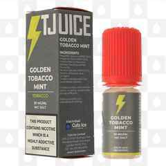 Golden Tobacco Mint Nic Salt by T-Juice E Liquid | 10ml Bottles, Strength & Size: 20mg • 10ml • Out Of Date