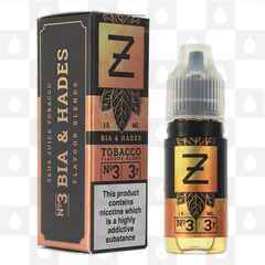 No3 | Bia & Hades Tobacco by Zeus Juice E Liquid | 10ml Bottles, Strength & Size: 06mg • 10ml