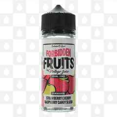 Strawberry Cherry Raspberry Candy Slush by Forbidden Fruits E Liquid | 100ml & 200ml Short Fill, Size: 100ml (120ml Bottle)