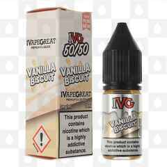 Vanilla Biscuit 50/50 by IVG E Liquid | 10ml Bottles, Strength & Size: 06mg • 10ml